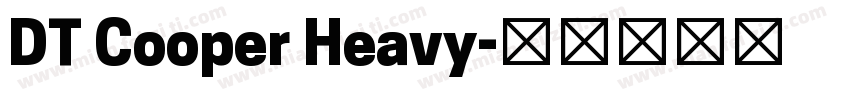 DT Cooper Heavy字体转换